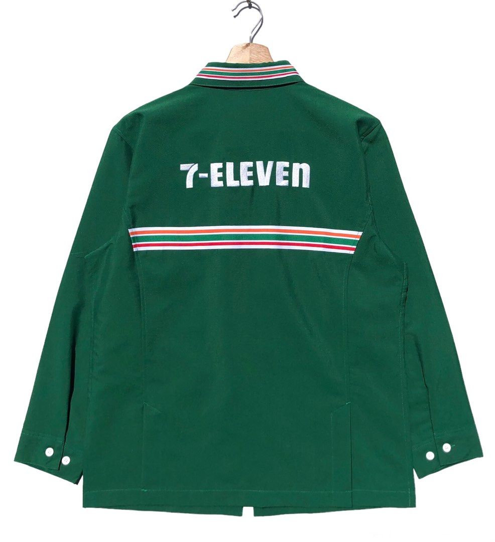 Vintage 7ELEVEN Uniform Shirt/Jacket Zip Up, Men's Fashion, Coats