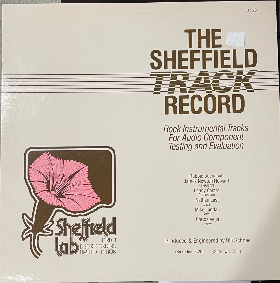 Vinyl lp audiophile lab test tracks rock the sheffield track