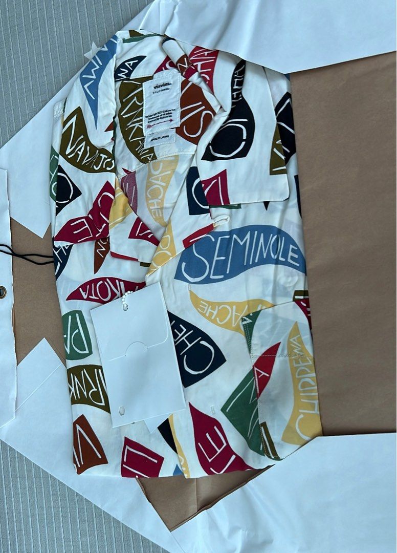 VISVIM FREE EDGE SHIRT S/S PENNANTS, 名牌, 服裝- Carousell