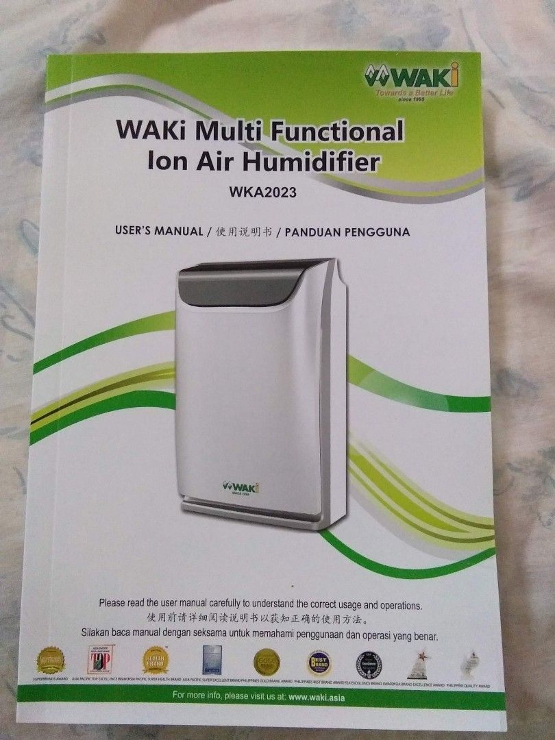 WAKI AIR HUMIDIFIER, TV & Home Appliances, Air Purifiers & Dehumidifiers on Carousell