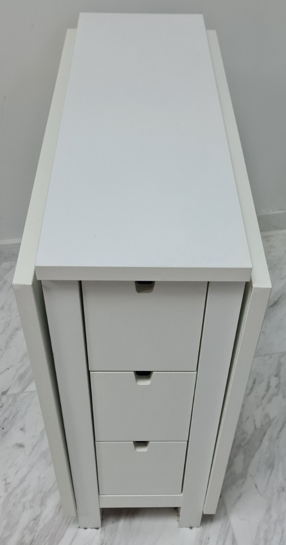 White IKEA Norden Folding Dining Table, Furniture & Home Living, Furniture, Tables & Sets on