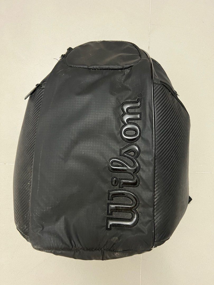 Wilson Vancouver Tennis Backpack black bag Sports Equipment Other Sports Equipment and Supplies on Carousell