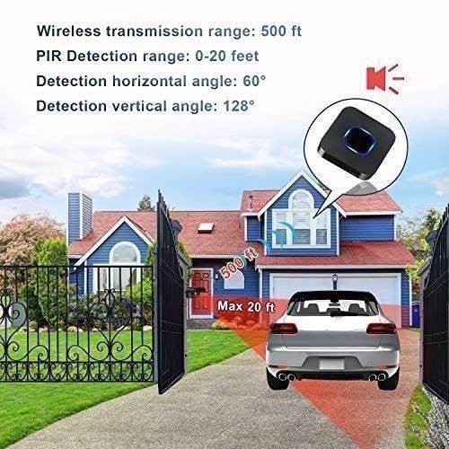 Wireless Driveway Alarm System Detector PIR SensorDriveway Alarm