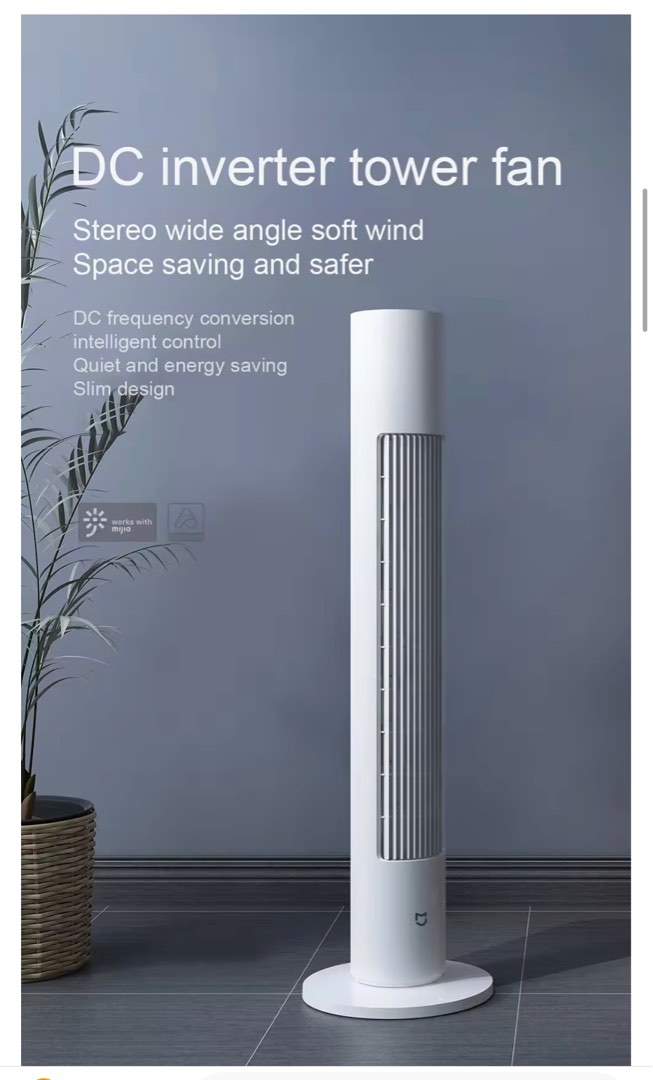 Xiaomi Mijia Tower Stand Fan, Furniture & Home Living, Lighting & Fans