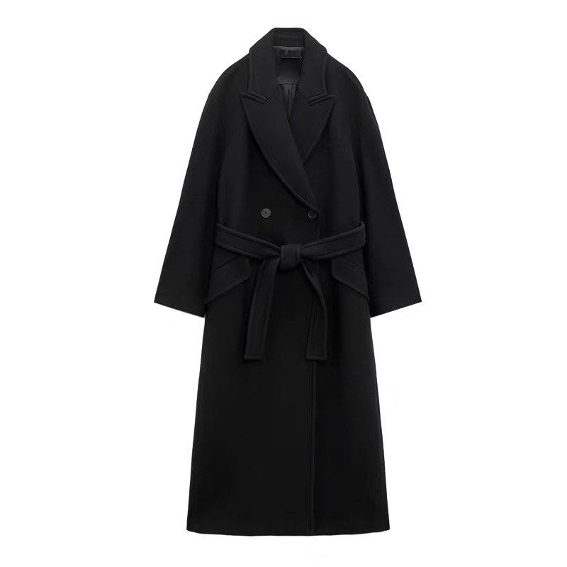 Zara wool coat black clearance