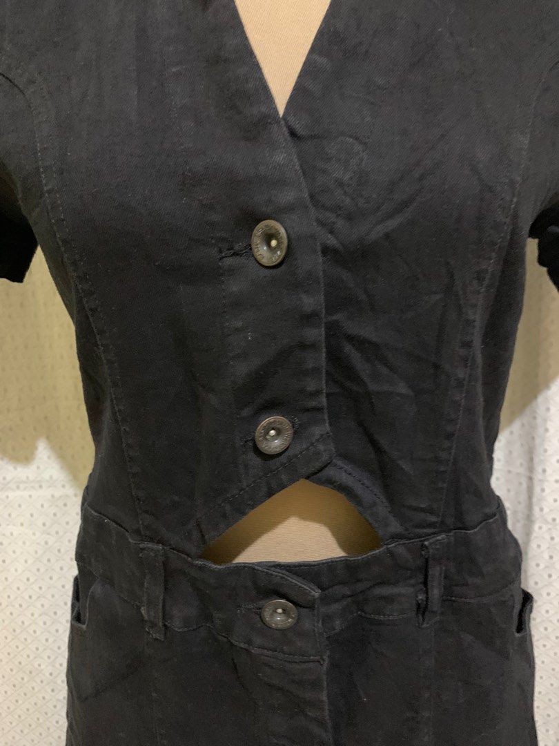 Zara denim black dress, Women's Fashion, Dresses & Sets, Dresses on