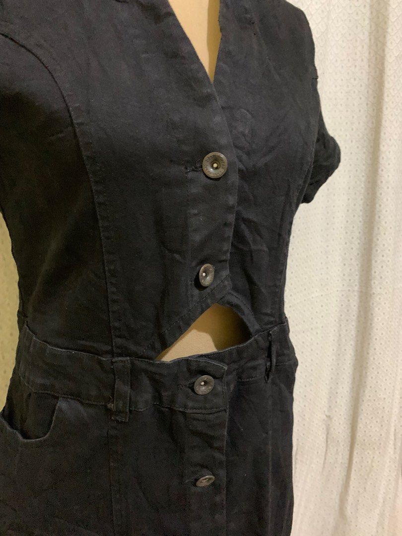 Zara denim black dress, Women's Fashion, Dresses & Sets, Dresses on