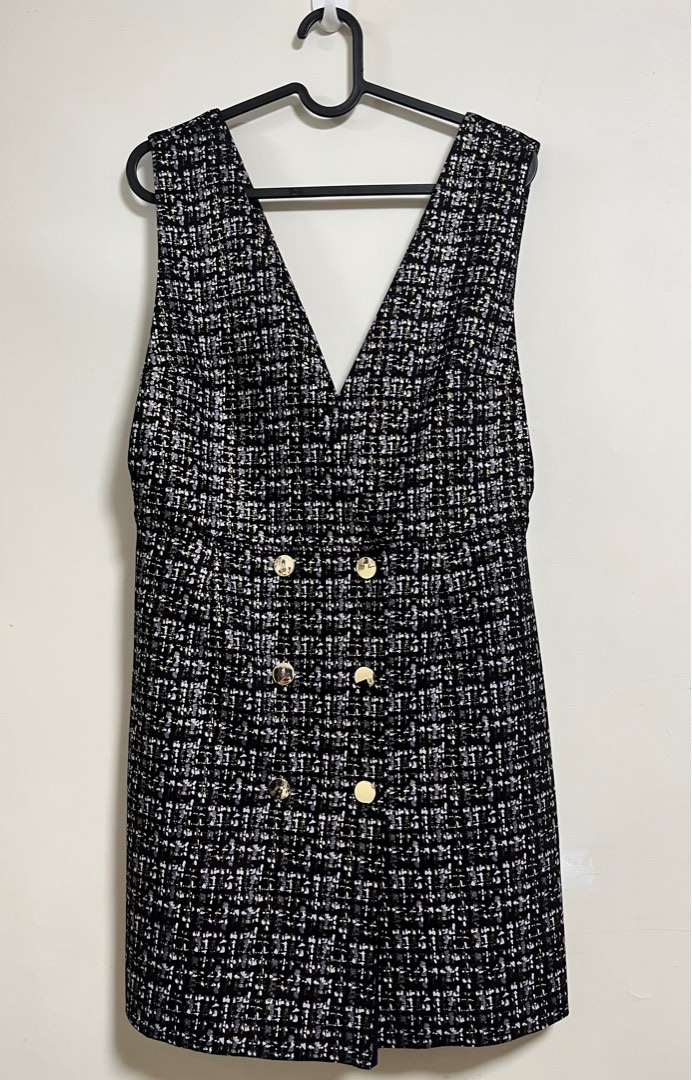 Zara faux suede pinafore dress online