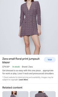 Zara Floral Prints Jumpsuit
