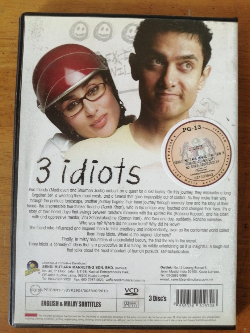 3 idiots full deals movie malay subtitle