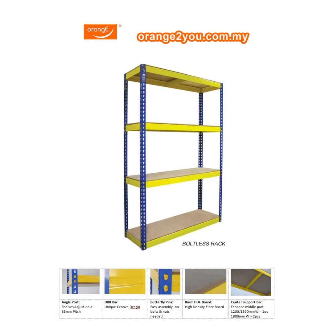6' High Tensile Steel Boltless Racking, Furniture & Home Living