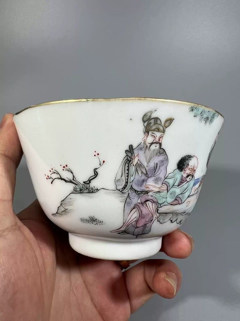 清同治细路粉彩八仙纹杯, 興趣及遊戲, 收藏品及紀念品, 古董收藏