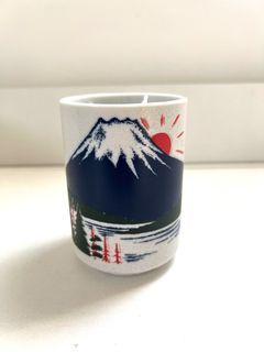 日本富士山湯吞壽司杯熱茶杯