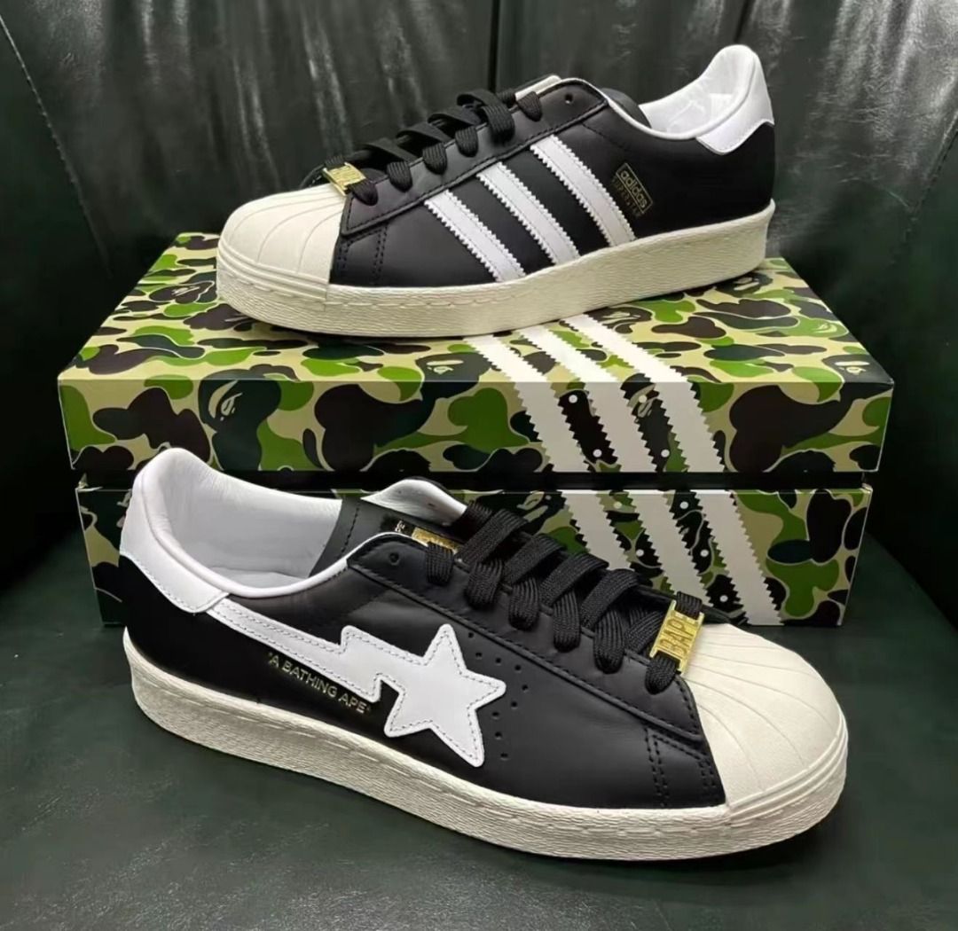 Bape x adidas originals Superstar 80s Carousell