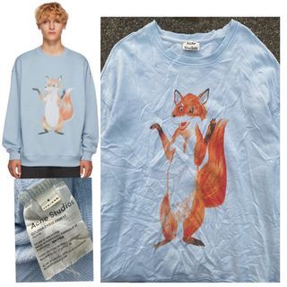 Acne Studios Dog Patch Turquoise Sweater, Men's Fashion, Coats, Jackets and  Outerwear on Carousell