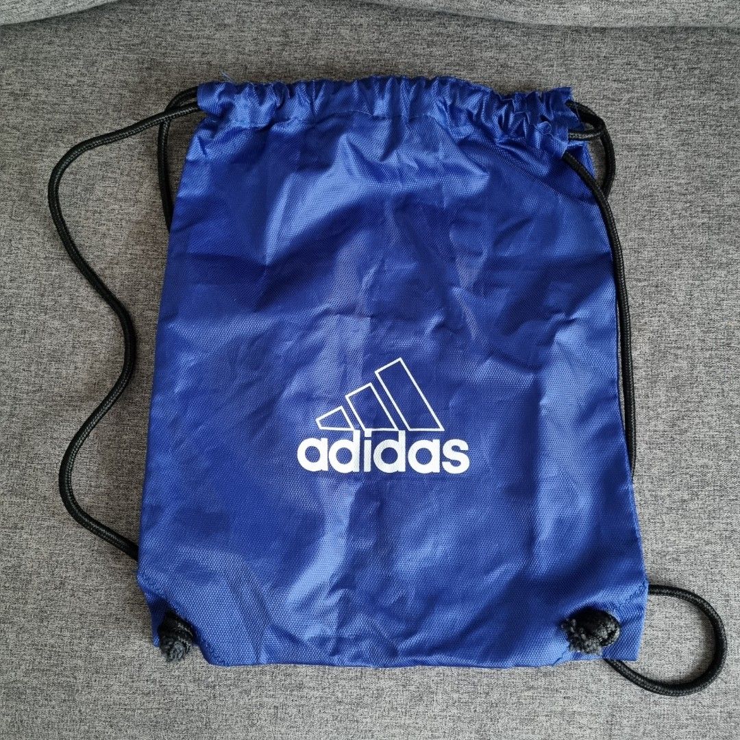 adidas blue drawstring bag