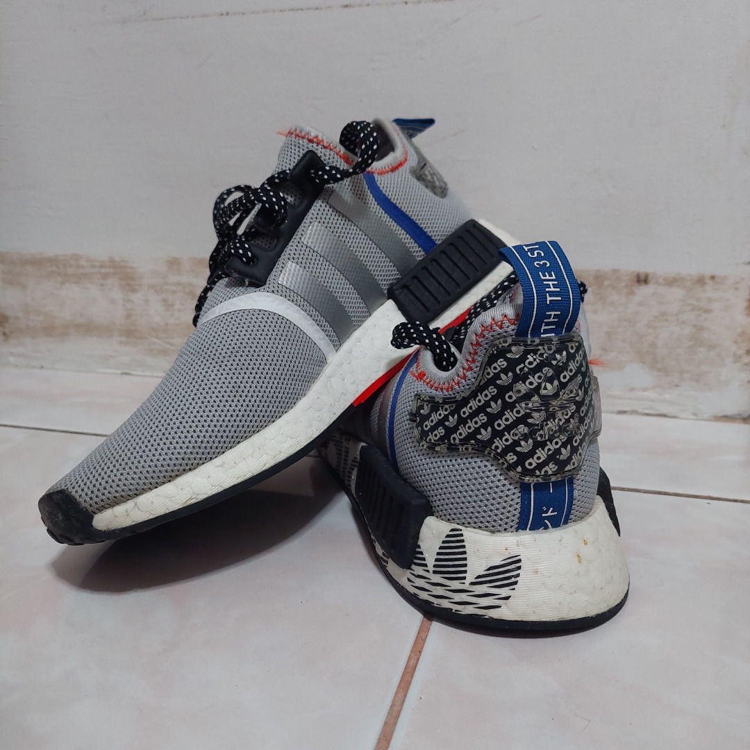 Originals nmd r1 grey/black/royal shop transmission pack