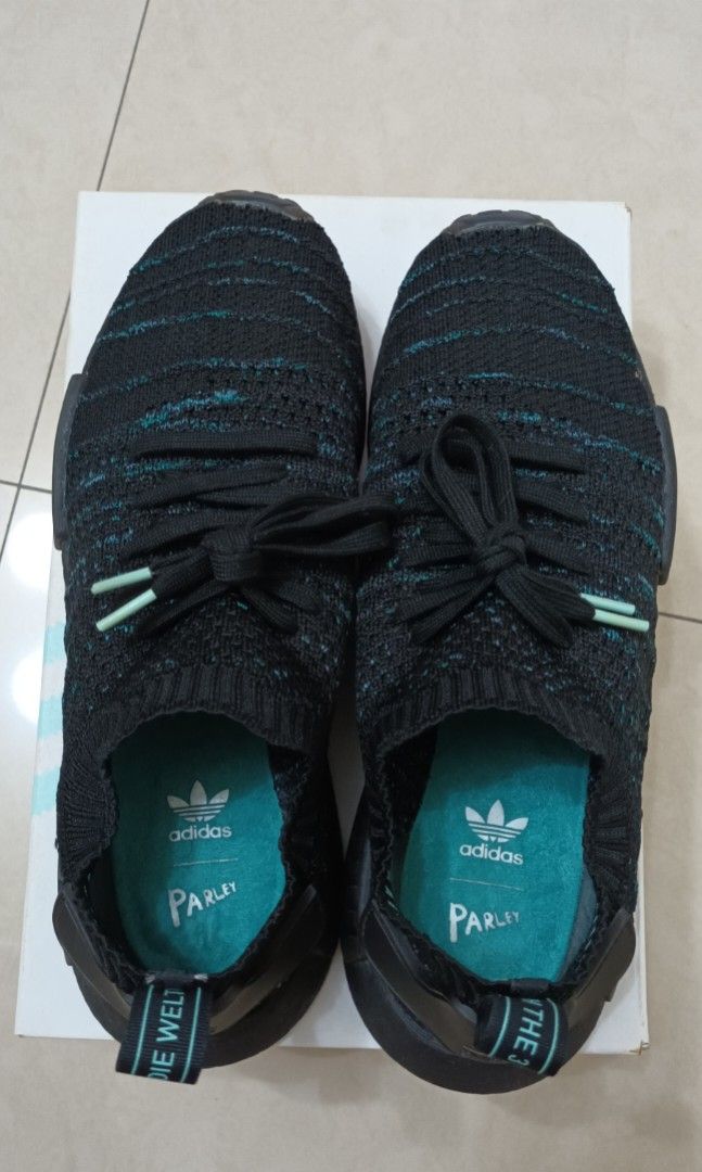 Adidas Originals NMD R1 STLT Parley Primeknit AQ0943 Men s Fashion Footwear Casual shoes on Carousell