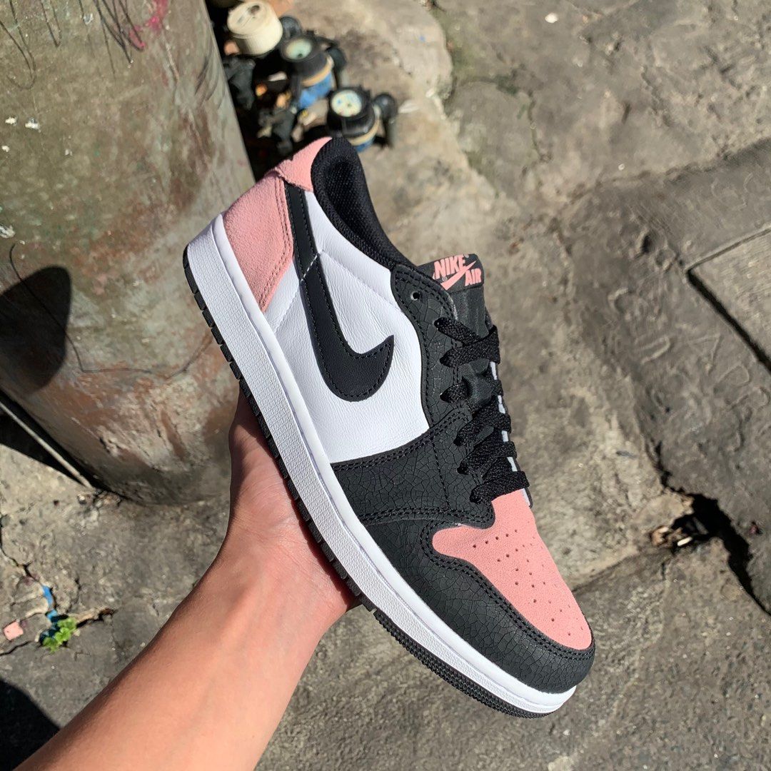 Air Jordan 1 low bleach coral, Men's Fashion, Footwear, Sneakers on