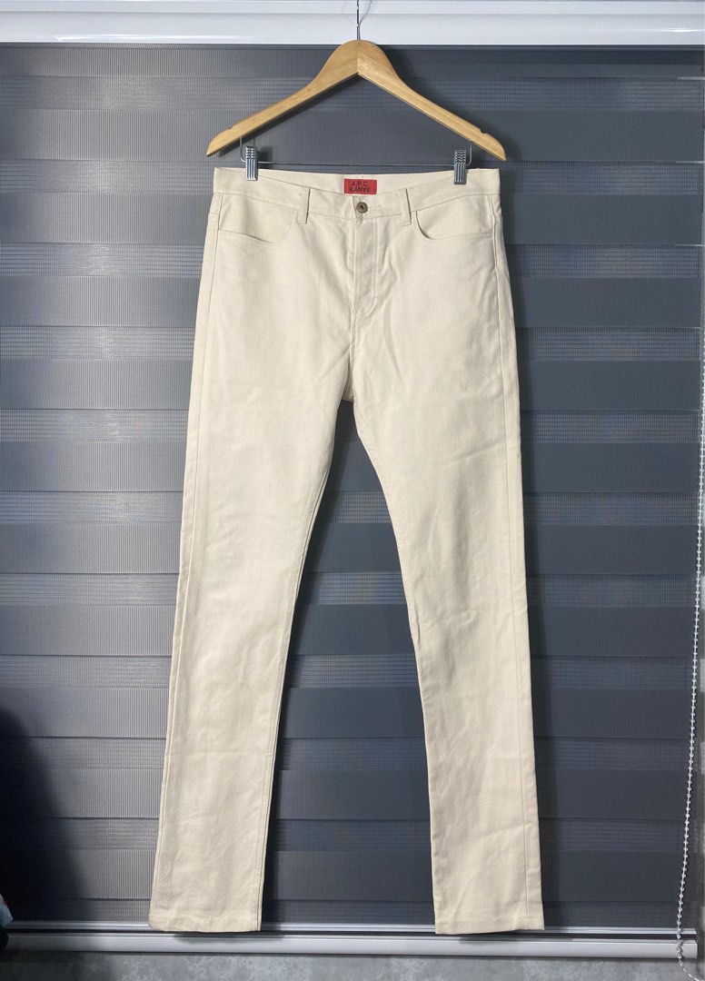 APC - Kanye West Cream Jeans, Men's Fashion, Bottoms, Jeans on Carousell