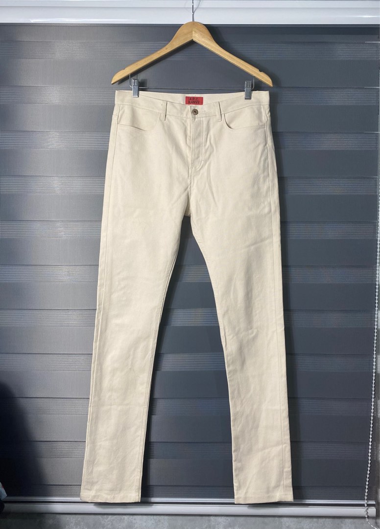 APC Kanye West Cream Jeans, Men's Fashion, Bottoms, Jeans on Carousell