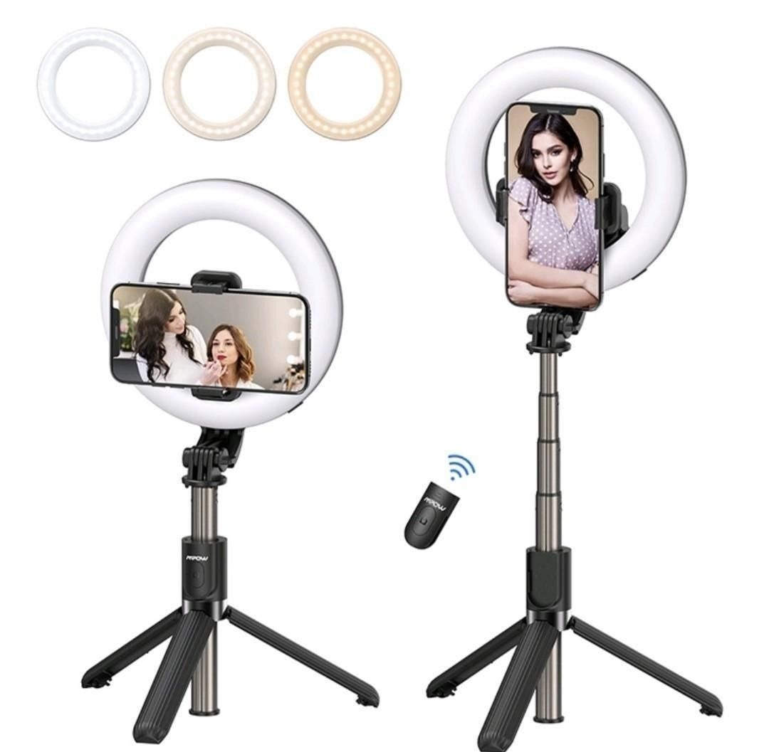 B1064] MPOW PA213B Selfie Ring Light with Tripod Stand and Phone