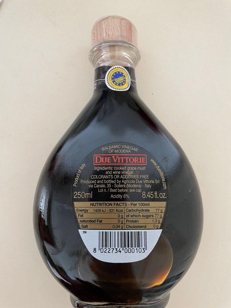 Balsamic vinegar of modena, Health & Nutrition, Health Supplements