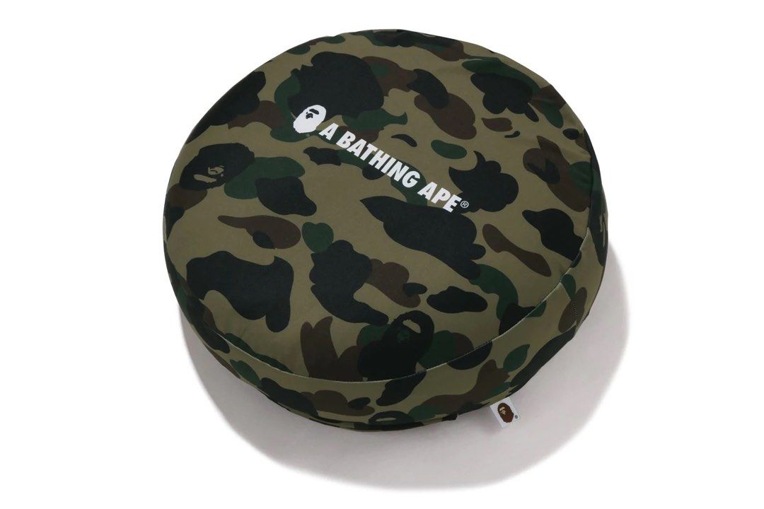 BAPE 1ST CAMO A BATHING APE CIRCLE FLUFFY BEADS CUSHION