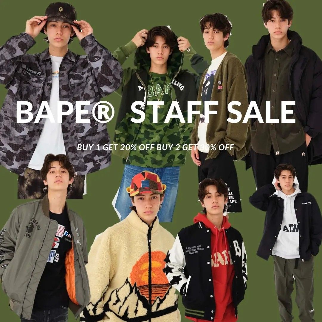 限時‼️BAPE 二月限定員工優惠, 男裝, 上身及套裝, 衛衣- Carousell