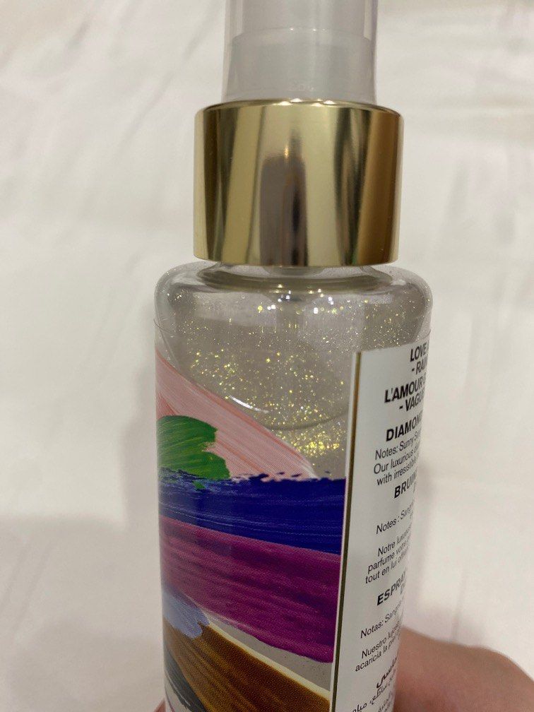 Bath & Body Works Sunset Glow Diamond Shimmer Mist Sparkle Spray 4.9 fl oz  NEW