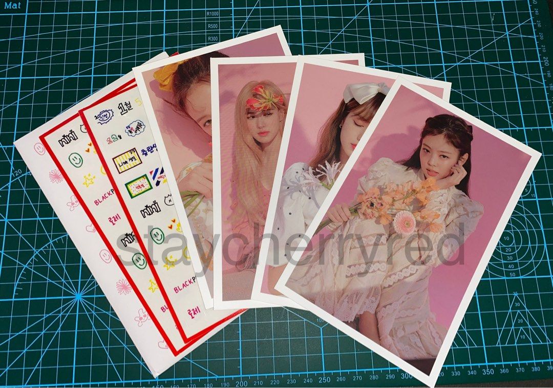Pink Postcard Sticker Blackpink postcard sticker set, Hobbies & Toys, Memorabilia ...
