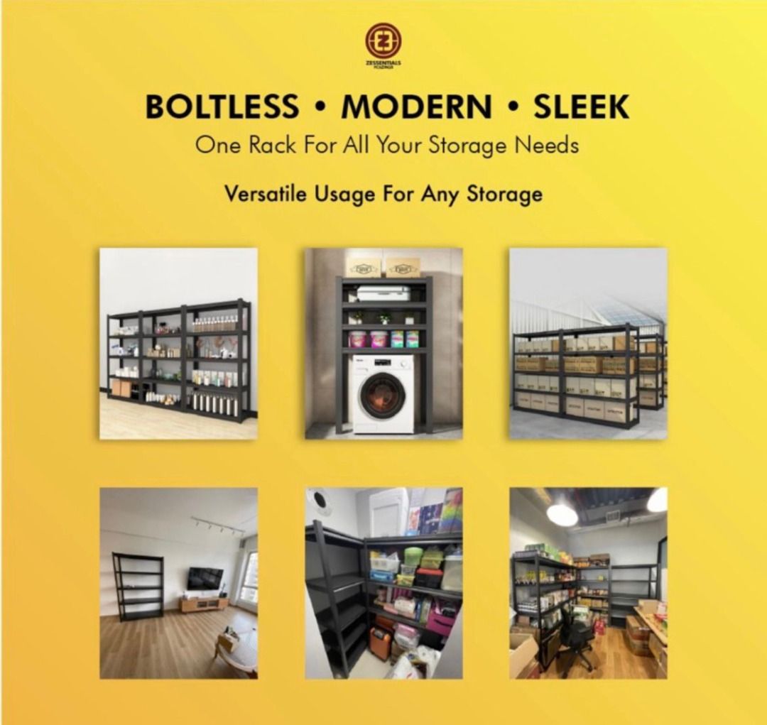 BN Boltless Storage Racks / Metal Racks (Zracks By Zessentials) Include