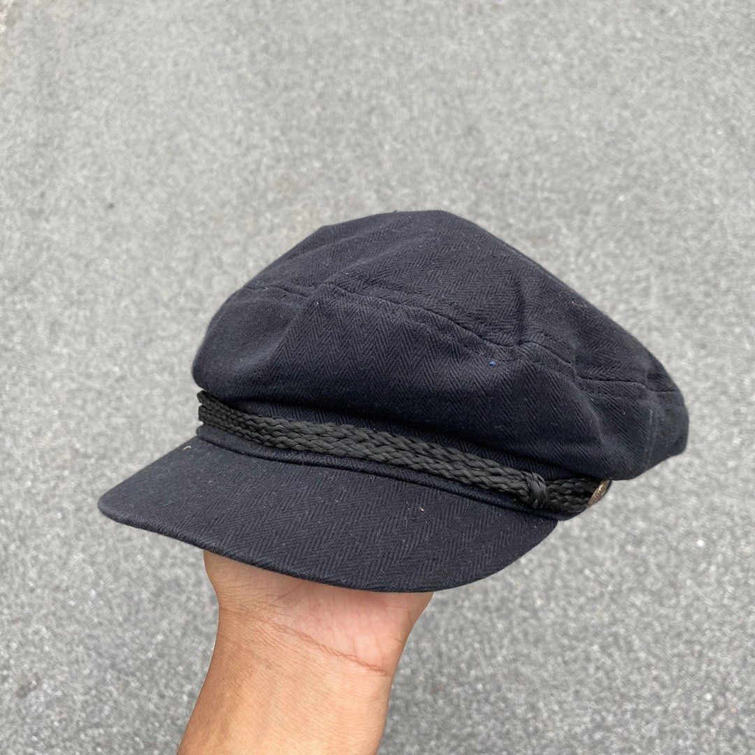 Brixton Black Captain Hat Men s Fashion Watches Accessories