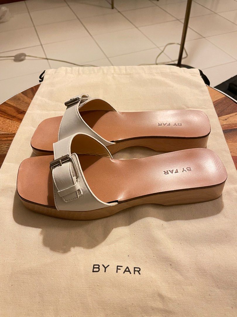 By far on sale white sandals