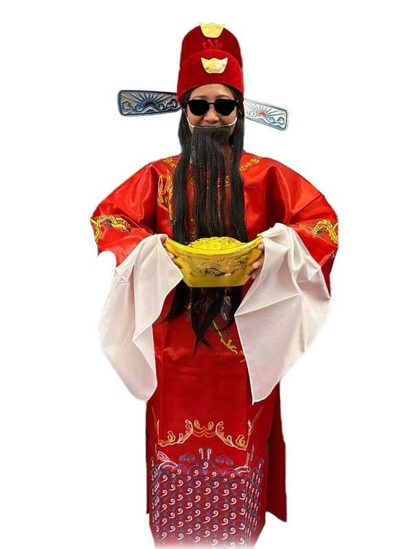 Cai Shen Ye God of Fortune Costume Chinese lunar new year costume iconic Chinese costume funny dress up fancy dress gala dinner