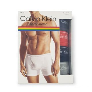 CALVIN KLEIN 4 Pack Medium Boxer Brief 100% Cotton (Mulitcolor)