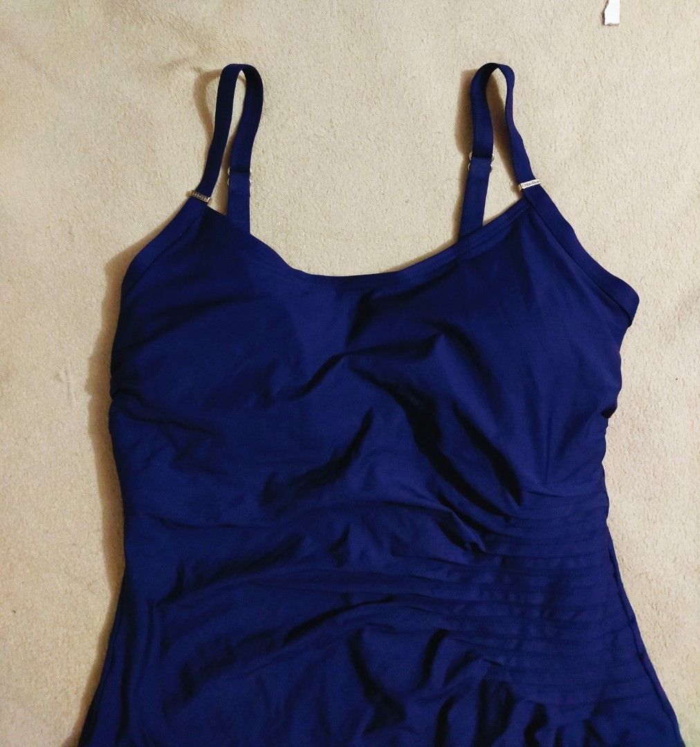 calvin klein one piece swimsuit blue