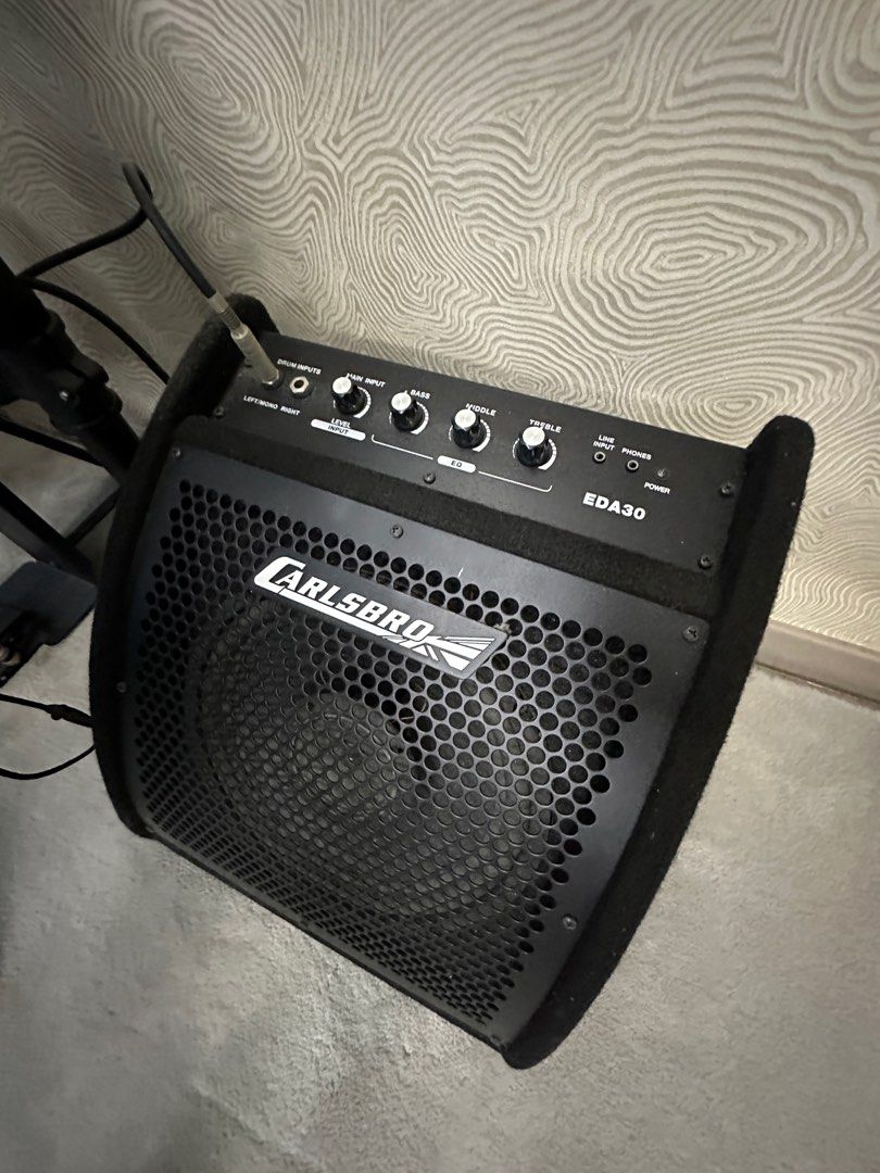 Carlsbro CSD400 Mesh Electronic Drum Kit (with stool) and EDA30 Drum