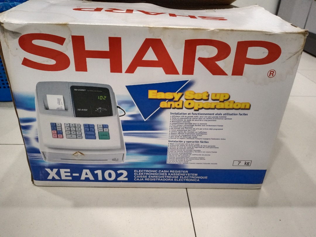 Cash register Sharp XEA102, Computers & Tech, Office & Business