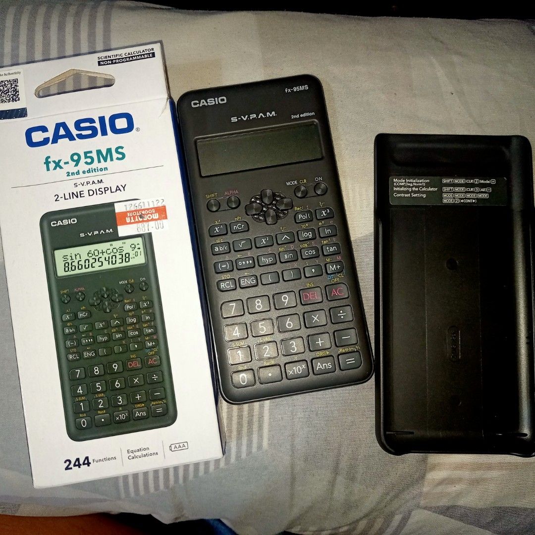 Casio fx-95MS, Hobbies & Toys, Stationary & Craft, Stationery & School ...