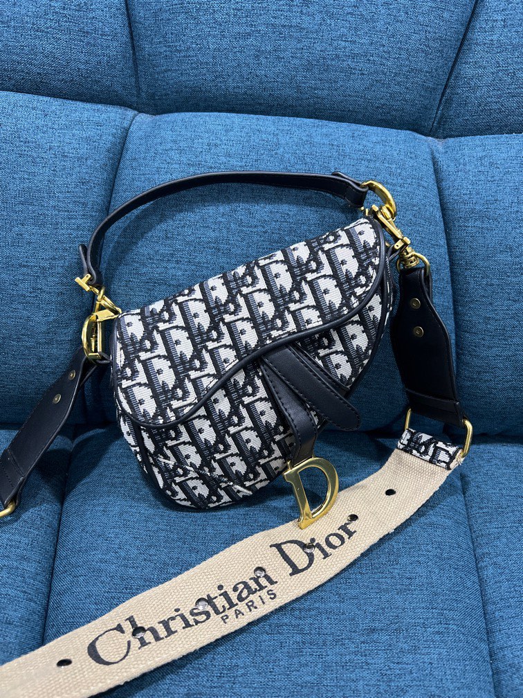 CD Oblique mini saddle bag Luxury Bags Wallets on Carousell