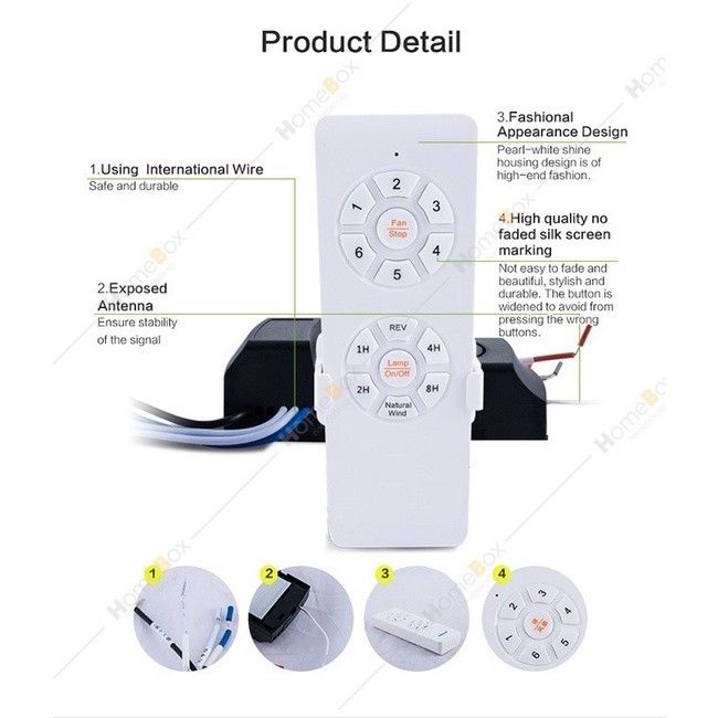 Ceiling Fan DC Remote Control, TV & Home Appliances, Other Home