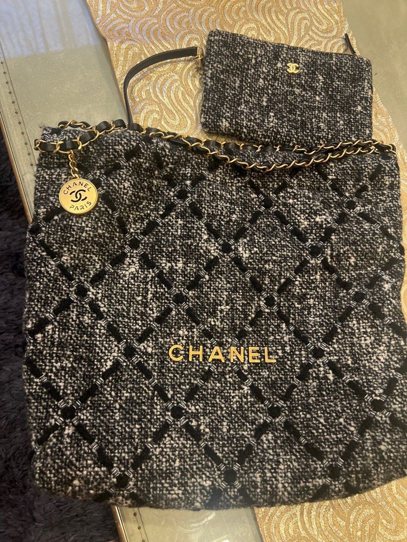 chanel 22 bag tweed
