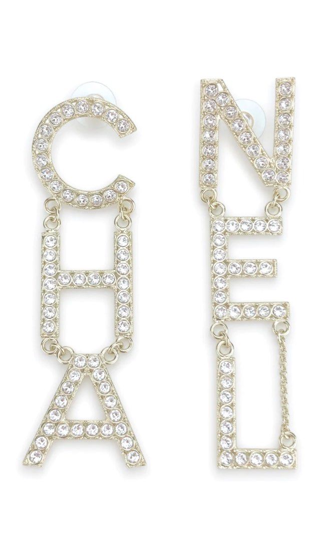 Dangle on sale initial earrings