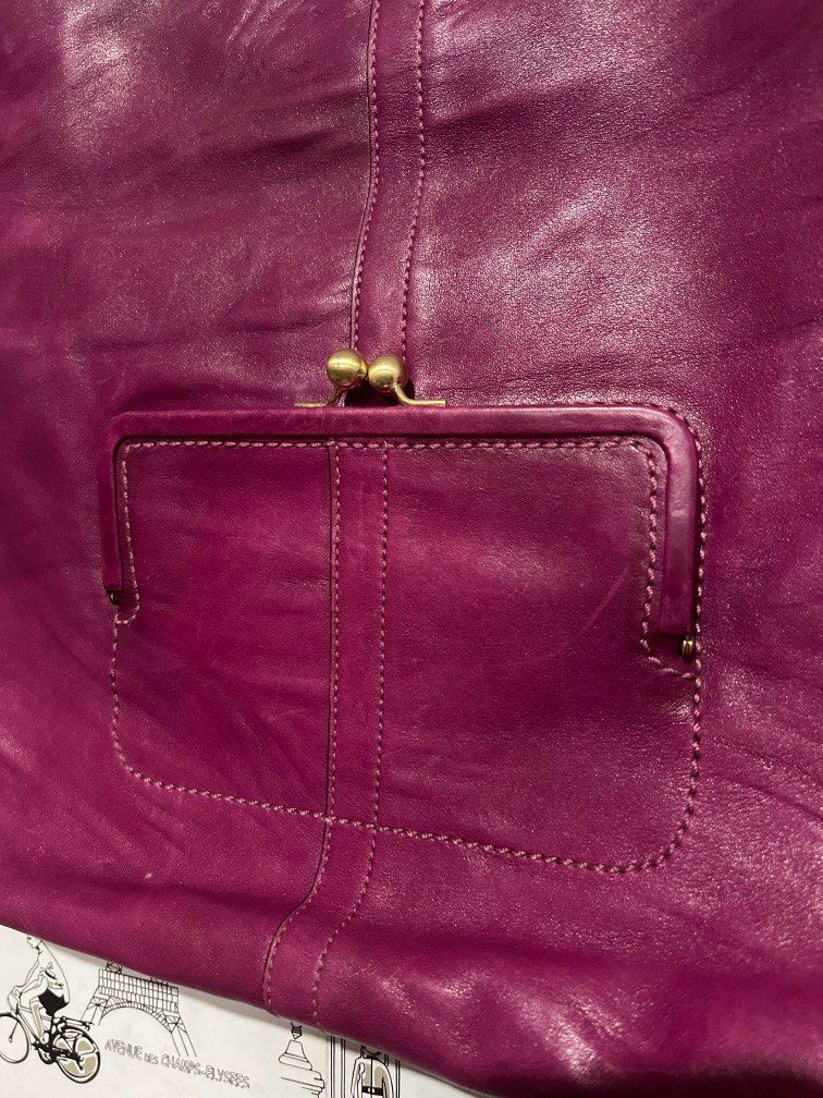 Coach Magenta Handbag/Crossbody (Category: Cross-body Bags) located in Makati City. Submitted by allaboutthrift___ (Listing ID 1212835823, Image 2). Description: STILL VERY CLEAN, IN VERY GOOD CONDITION, LINING IS CLEAN, STITCHING IS STILL GOOD *DOES NOT COME WITH STRAP TO MAKE INTO CROSSBODY, BOUGHT IT ONLINE WITHOUT THE STRAP* #sell123.