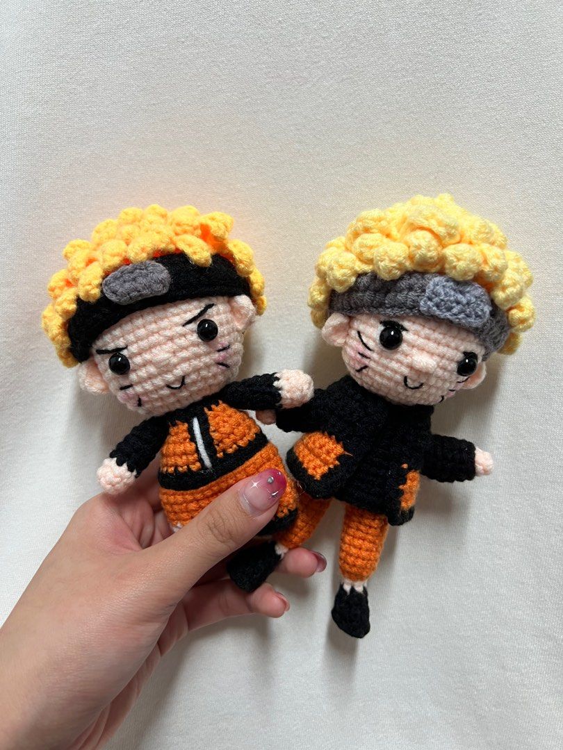Crochet Naruto Kakashi Tanjiro Doll Demon slayer, Hobbies & Toys