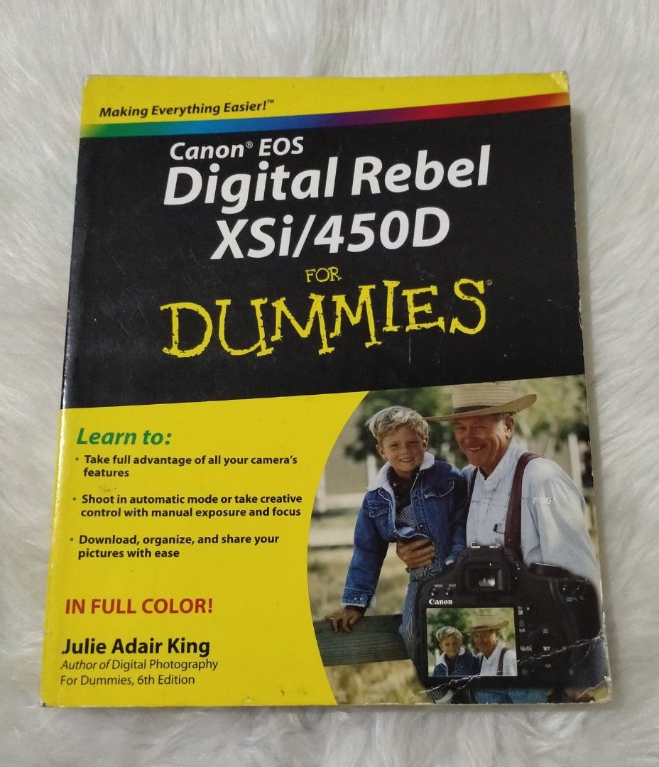 Digital Rebel XS i/450D, for Dummies (Category: Textbooks) located in Muntinlupa City. Submitted by pick.a.buks (Listing ID 1212911177, Image 1). Description: large soft bound approx 300 pages.