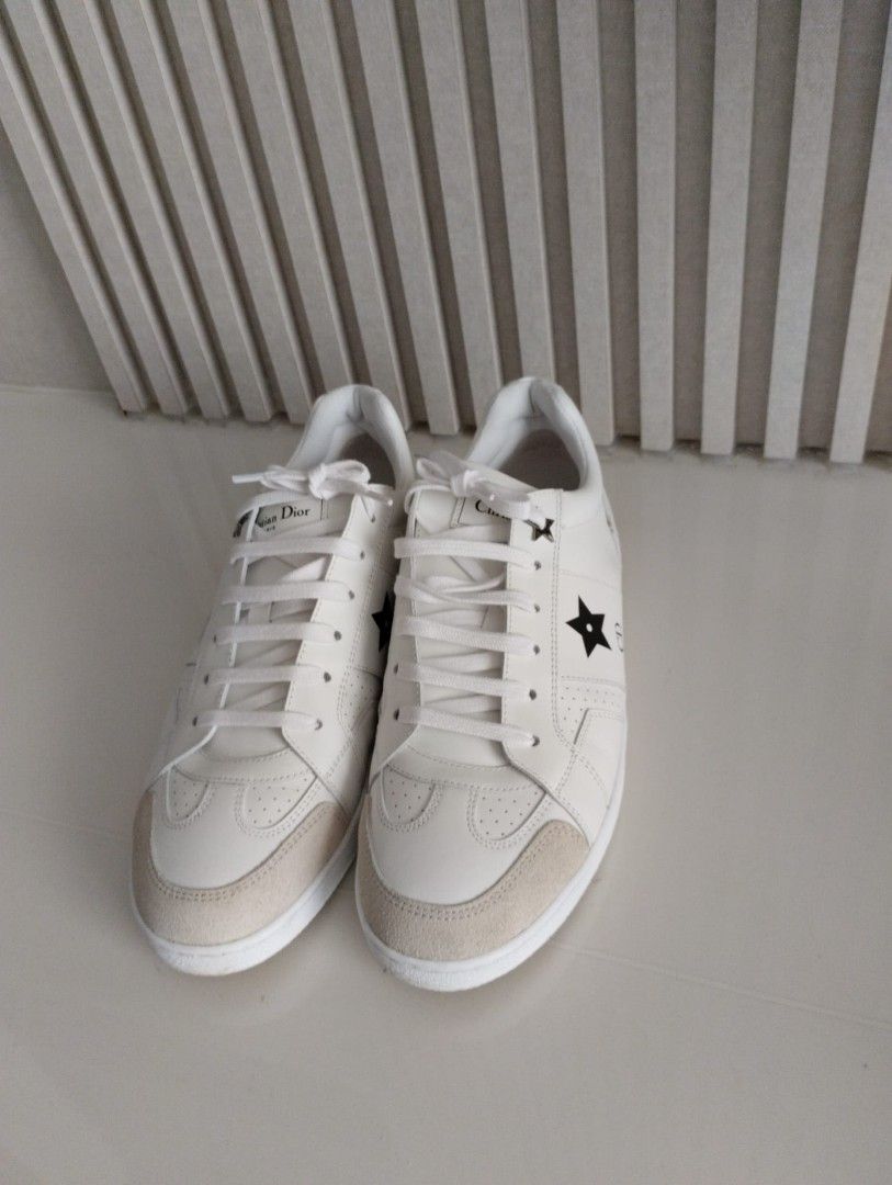 Dior Star Sneaker White Calfskin and Suede