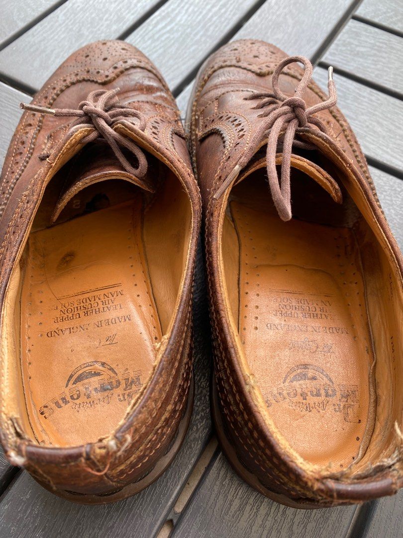 Dr martens wingtip brown online