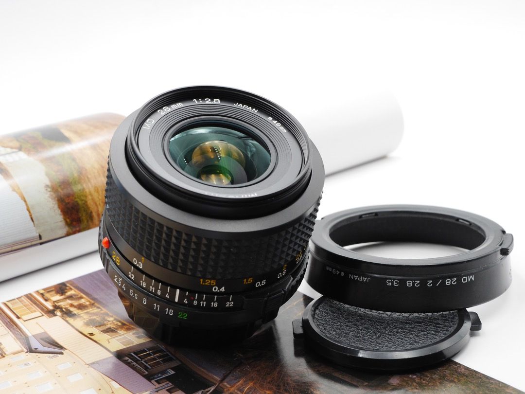 ミノルタ MINOLTA NEW MD 28mm F2 広角レンズが欲しくなったのでMINOLTA New MD 28mm F2.8を買っ
